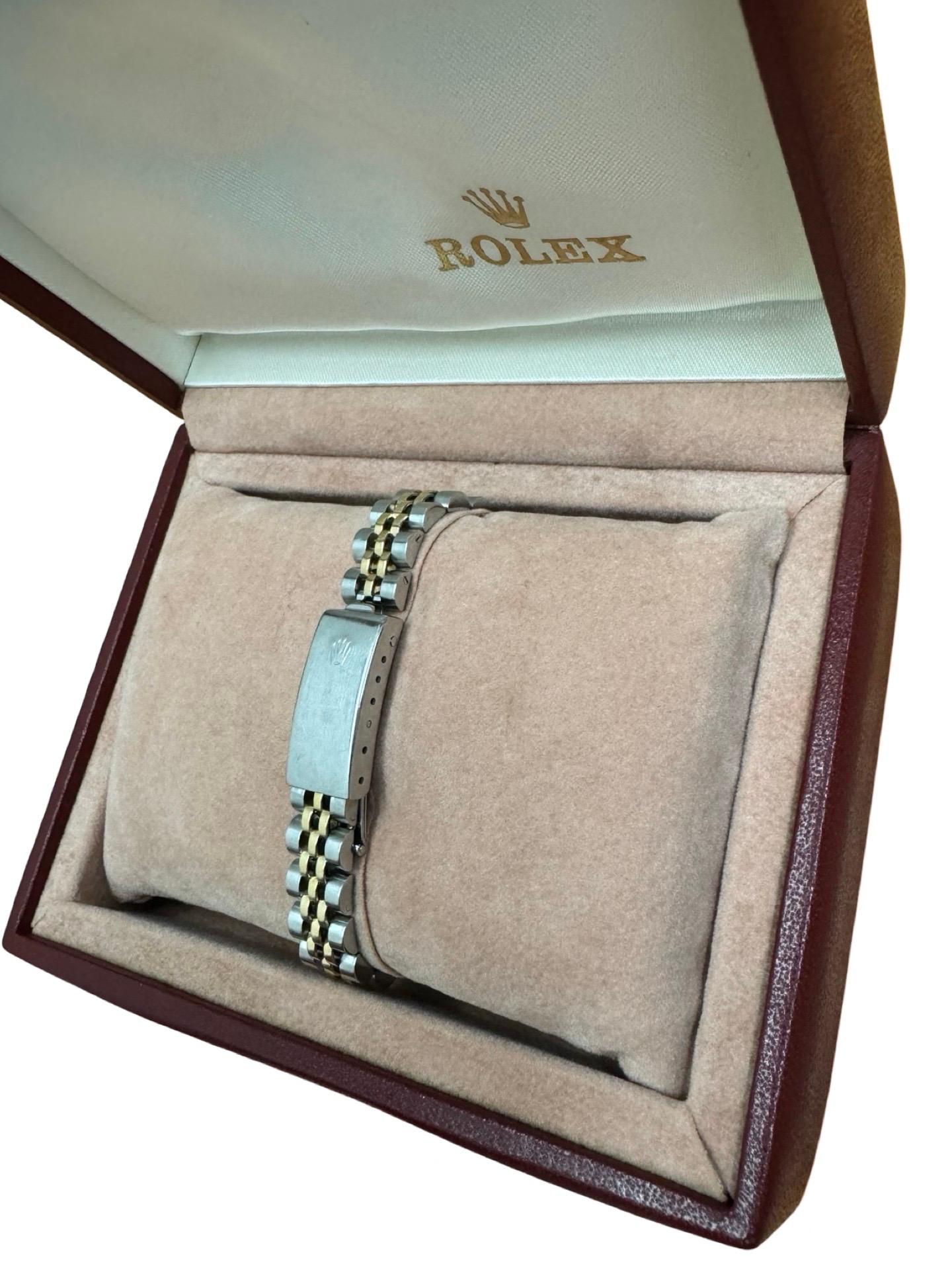 Donna Rolex Datejust rubino con lunetta di diamanti, orologio da donna 69173 in vendita