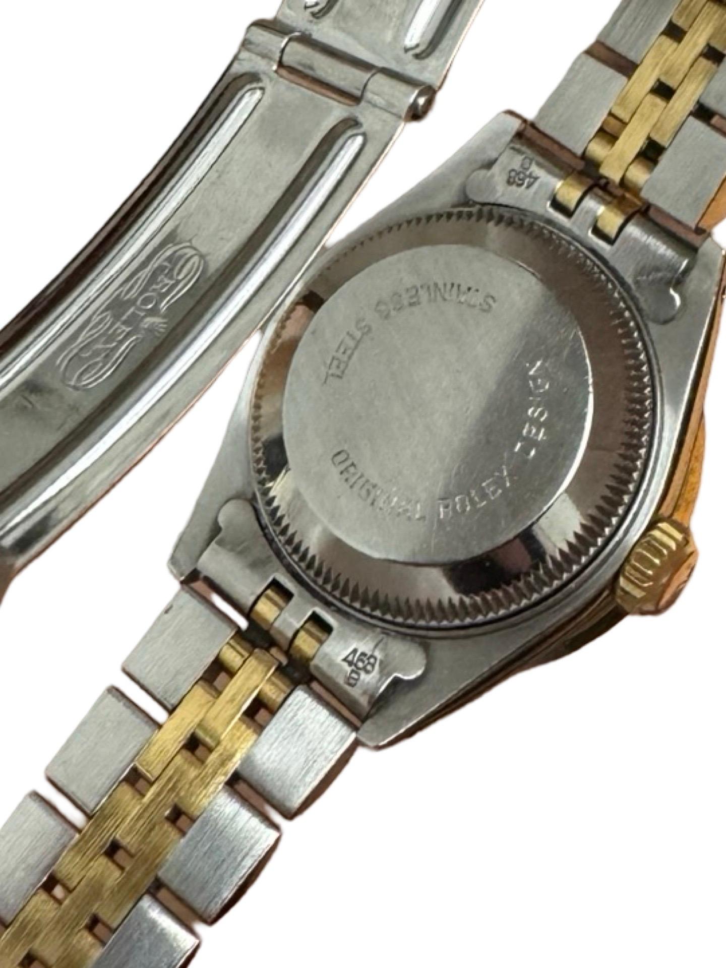 Rolex Datejust rubino con lunetta di diamanti, orologio da donna 69173 in vendita 4