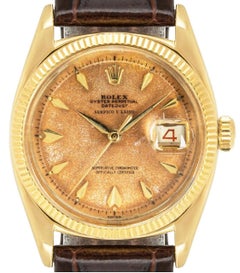 Vintage Rolex Datejust Serpico Y Latino Patina Dial 6605