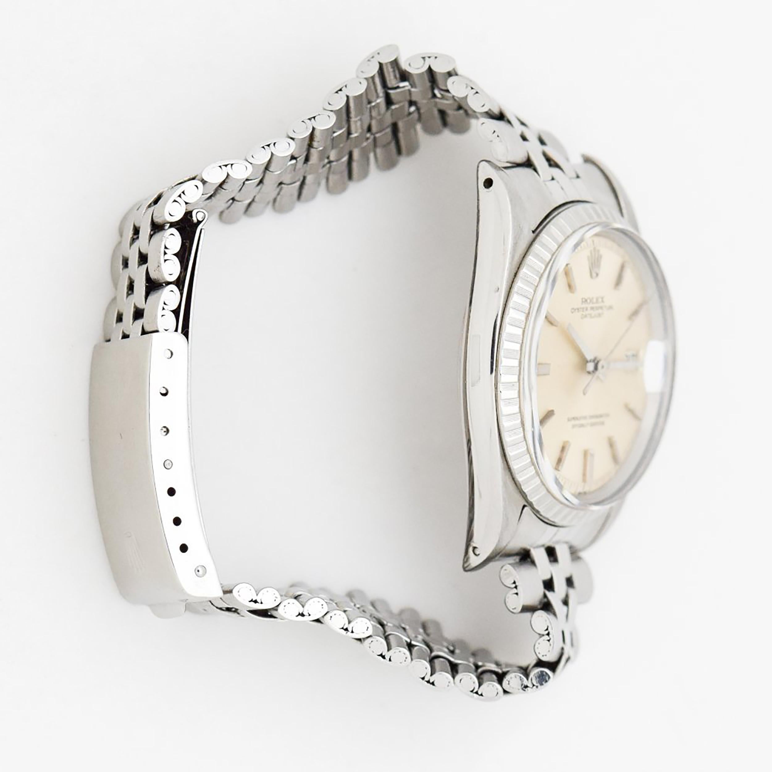 Vintage Rolex Datejust Stainless Steel Watch, 1967 In Excellent Condition In Beverly Hills, CA