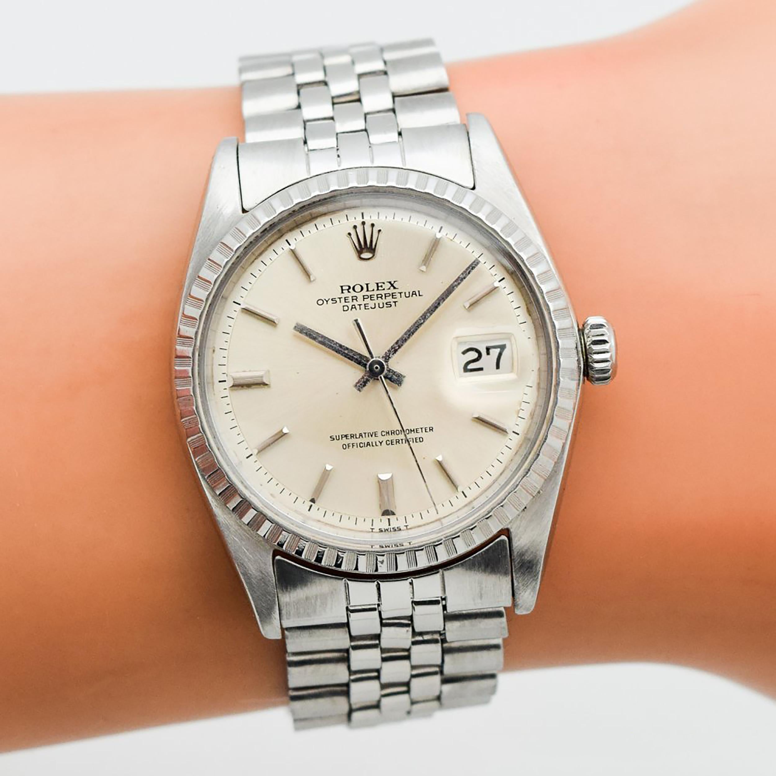 Vintage Rolex Datejust Stainless Steel Watch, 1967 1