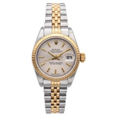 Vintage Rolex Datejust Tapestry Dial Two Tone Ladies Watch Ref.69173
