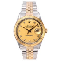 Vintage Rolex Datejust Thunderbird Two Tone Diamond Dial Watch Ref. 16253