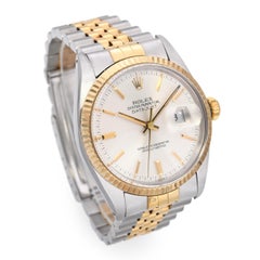 Vintage Rolex Datejust Two Tone Men's Watch 16013