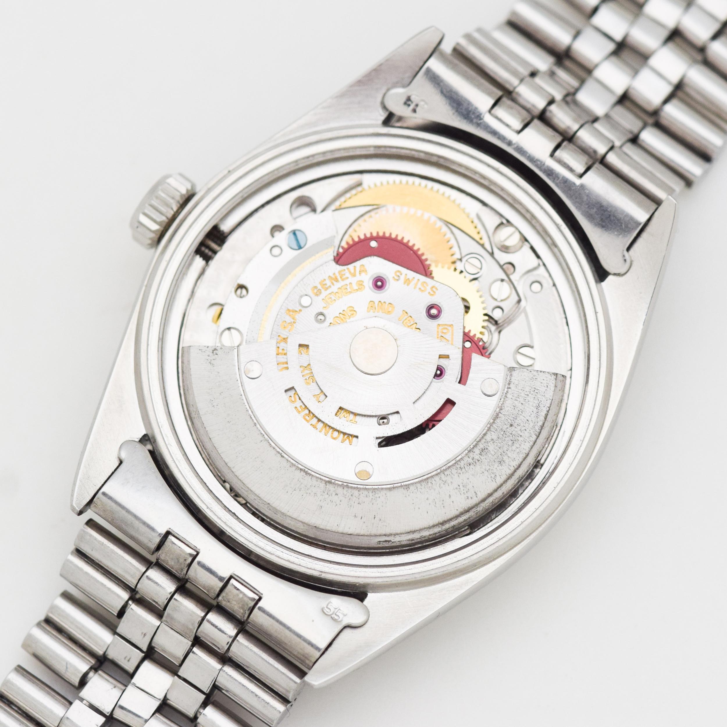Vintage Rolex Datejust Wide Boy 14 Karat Gold and Stainless Steel Watch, 1972 For Sale 7
