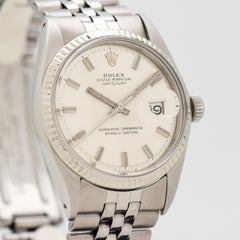 Vintage Rolex Datejust Wide Boy 14 Karat Gold and Stainless Steel Watch, 1972