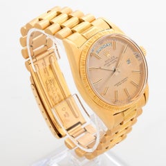 Vintage Rolex Day-Date 1807, 18K Yellow Gold, Rare Bark Finish, Circa 1970