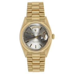 Used Rolex Day-Date 18K Yellow Gold Silver Dial 1802