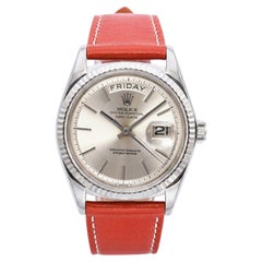 Vintage Rolex Day Date President 18k White Gold Watch Ref. 1803