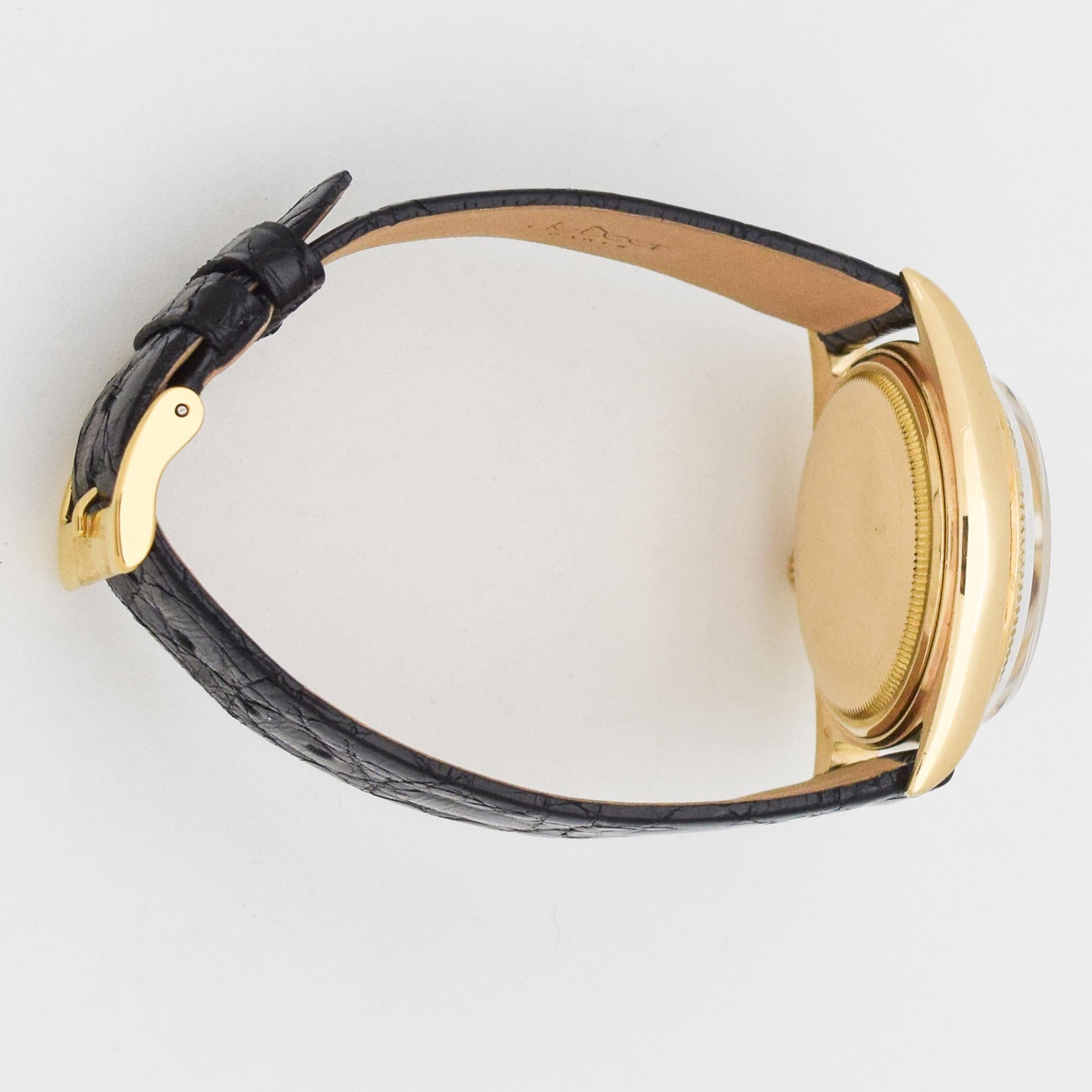 Vintage Rolex Day-Date President Reference 1803 Black Dial, 1957 In Excellent Condition In Beverly Hills, CA