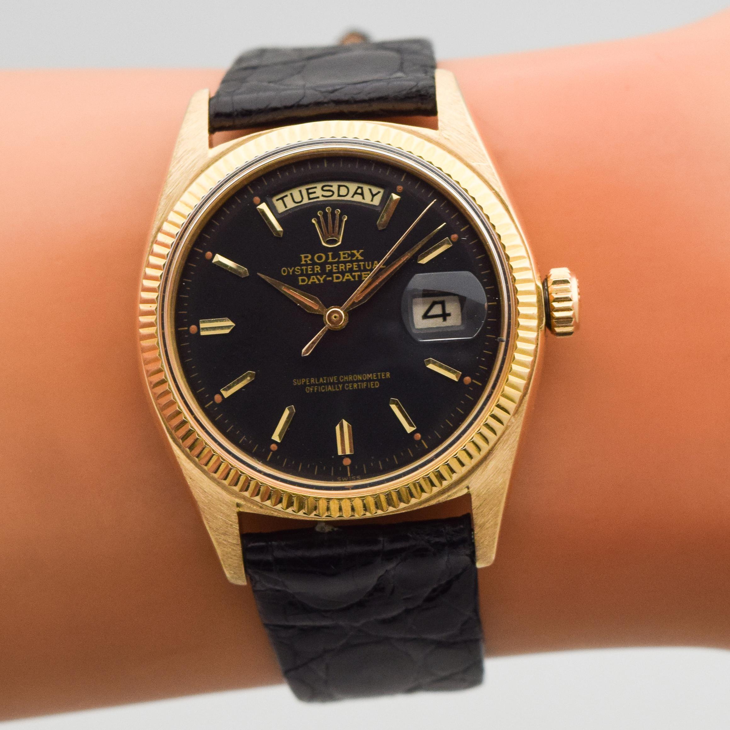 Vintage Rolex Day-Date President Reference 1803 Black Dial, 1957 1