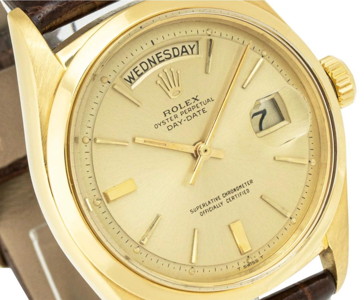 Men's Vintage Rolex Day-Date Yellow Gold 1802