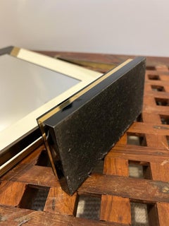 Vintage Rolex Dealer / Retailer Mirror Lacquer & Brass, Circa 1970's