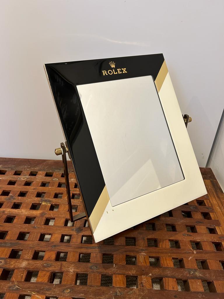 Vintage Rolex Dealer Retailer Mirror Lacquer and Brass Circa 1970 s For Sale at 1stDibs rolex mirror for sale rolex spiegel rolex mirror price