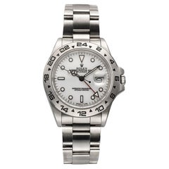 Vintage Rolex Explorer II Ref 16550 90s White Polar Dial Automatic 40mm Oyster.