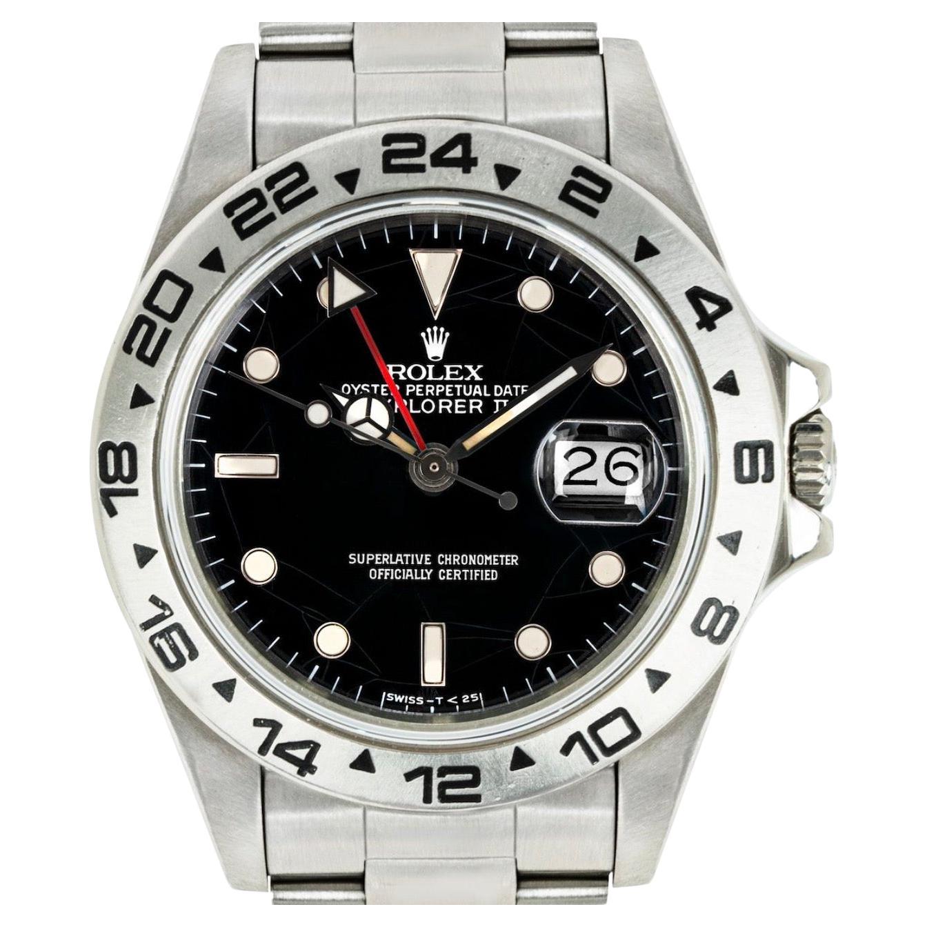 A striking Explorer II by Rolex, featuring an extremely rare and sought-after 
