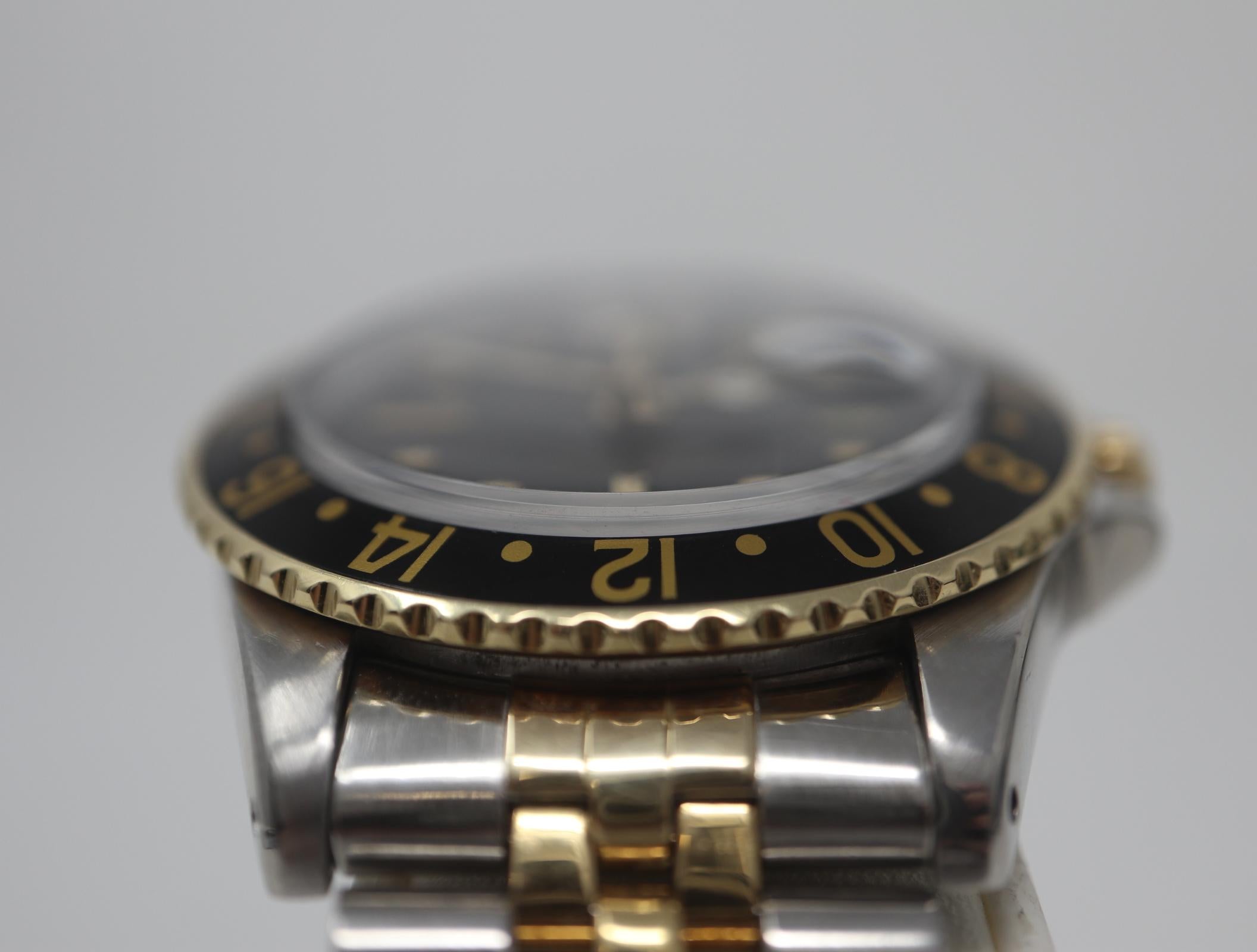 Men's Vintage Rolex GMT-Master 1675 Black Dial Jubilee Bracelet 40mm 1975/1979