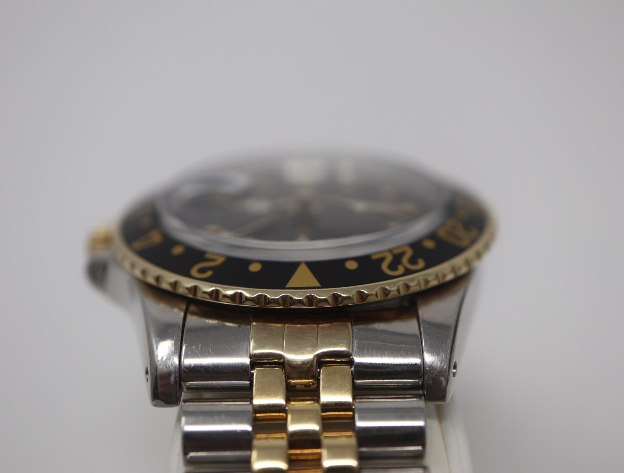 Vintage Rolex GMT-Master 1675 Black Dial Jubilee Bracelet 40mm 1975/1979 1