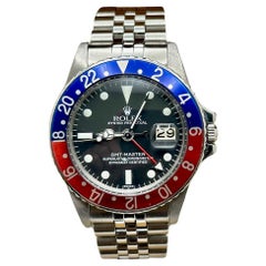 VINTAGE Rolex GMT Master 1675 Pepsi Red Blue Stainless Steel Box Paper 1966