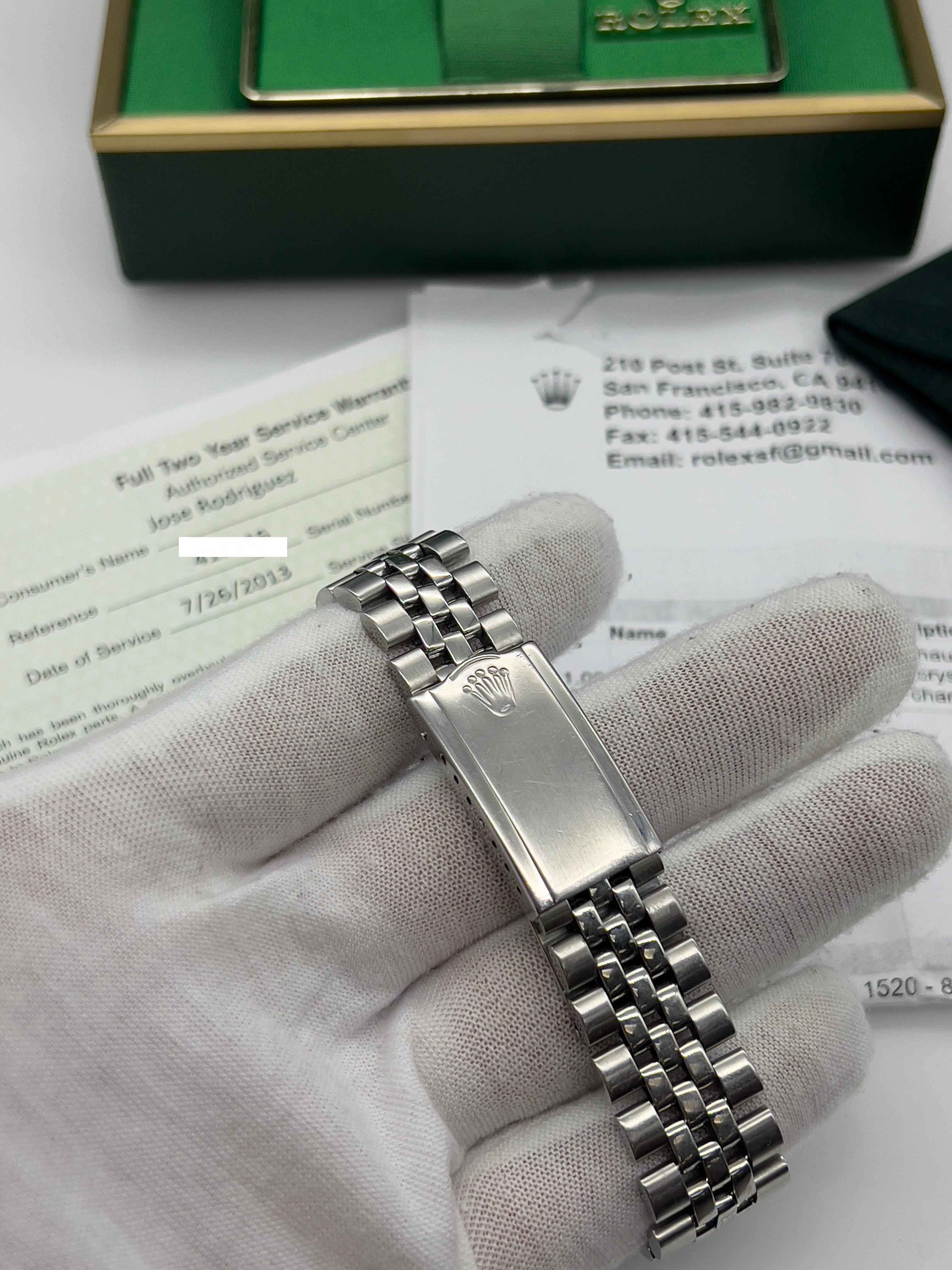 VINTAGE Rolex GMT Master 1675 Pepsi Red Blue Steel Jubilee Box Service Paper For Sale 6
