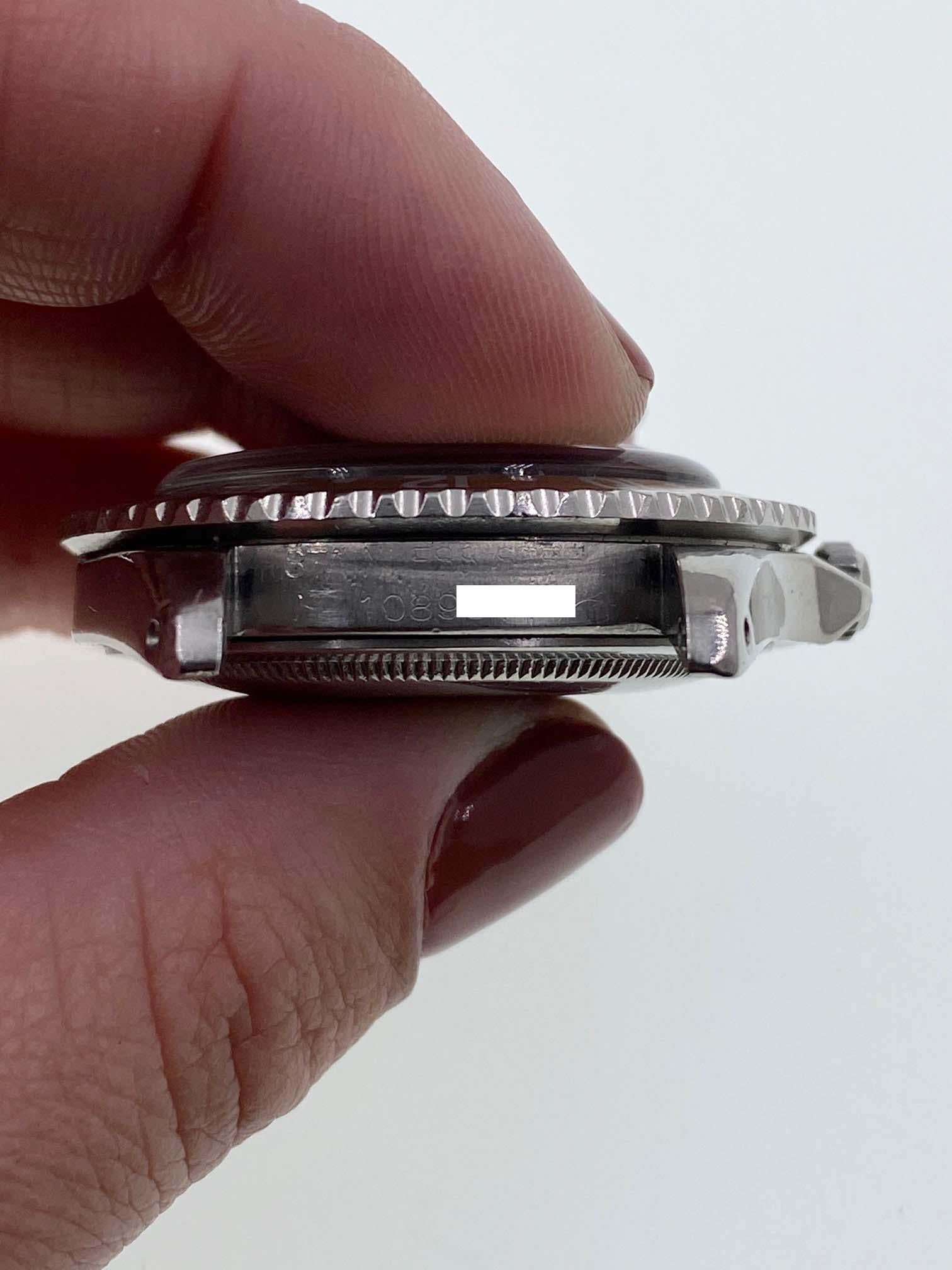Vintage Rolex GMT Master Ghost Pepsi 1675 Gilt Gloss Zifferblatt spitze Kronenschützen Herren