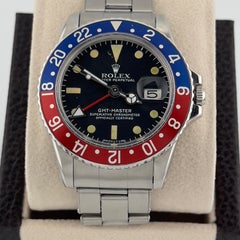 Vintage Rolex GMT-Master Pepsi 1675 40mm Red Blue Stainless Steel