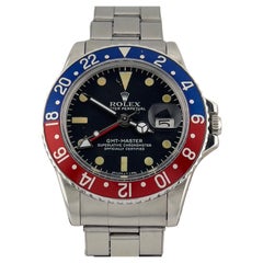 Vintage Rolex GMT-Master Pepsi 1675 40mm Red Blue Stainless Steel