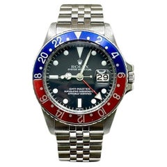 Vintage Rolex GMT Master Pepsi 1675 Blue & Red Bezel Steel Box Papers 1969