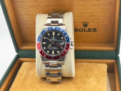 Vintage Rolex GMT Master Pepsi Red Blue 16750 MATTE DIAL Steel Box Booklet 40mm