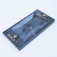 Vintage Rolex Grey Marble Desk Accessory, 1970