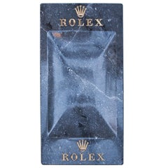 Vintage Rolex Grey Marble Desk Accessory, 1970