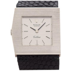 Retro Rolex King Midas Cellini Reference 40170-10 in 18 Karat White Gold 1970s