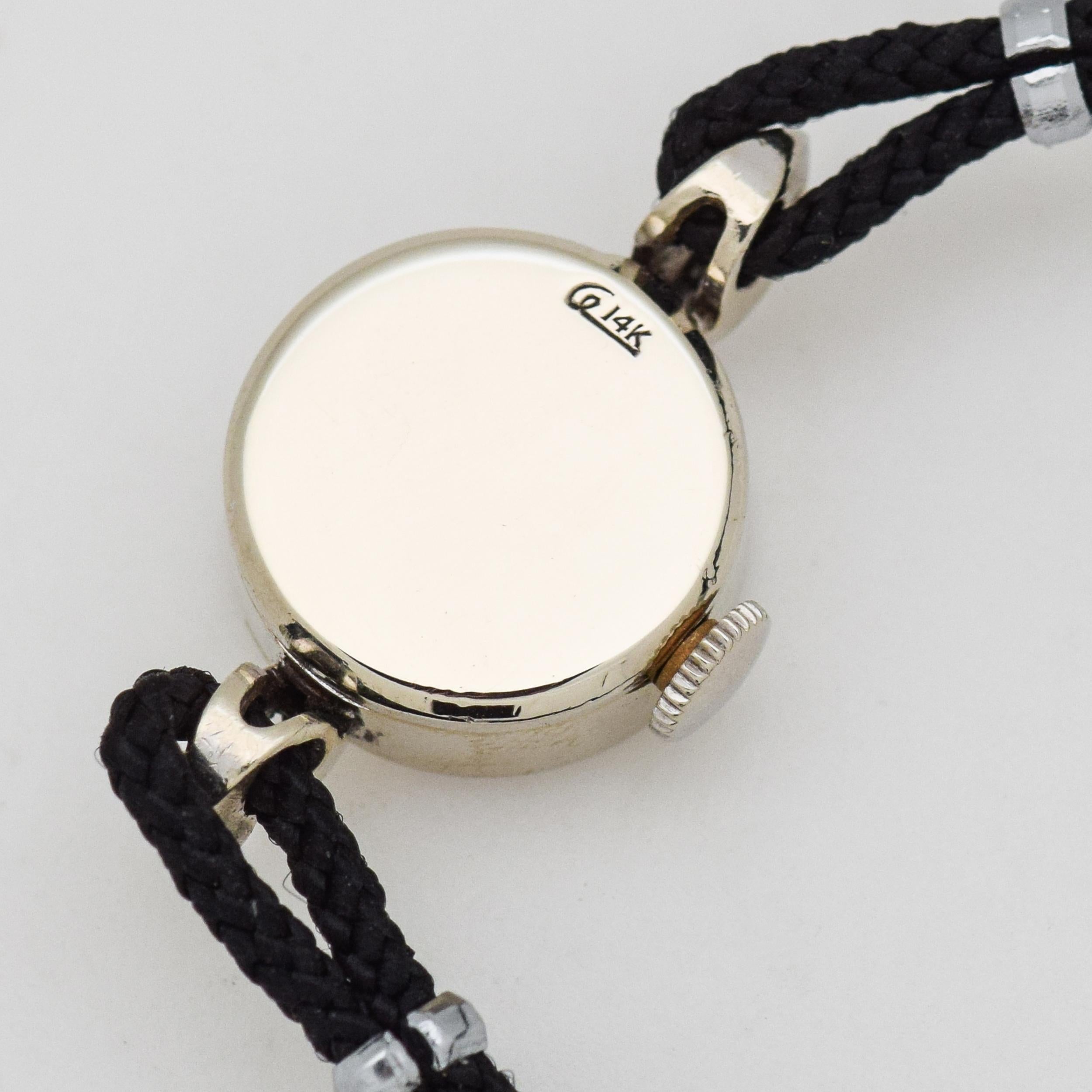 Women's or Men's Vintage Rolex Ladies 14 Karat White Gold Watch, 1960s For Sale