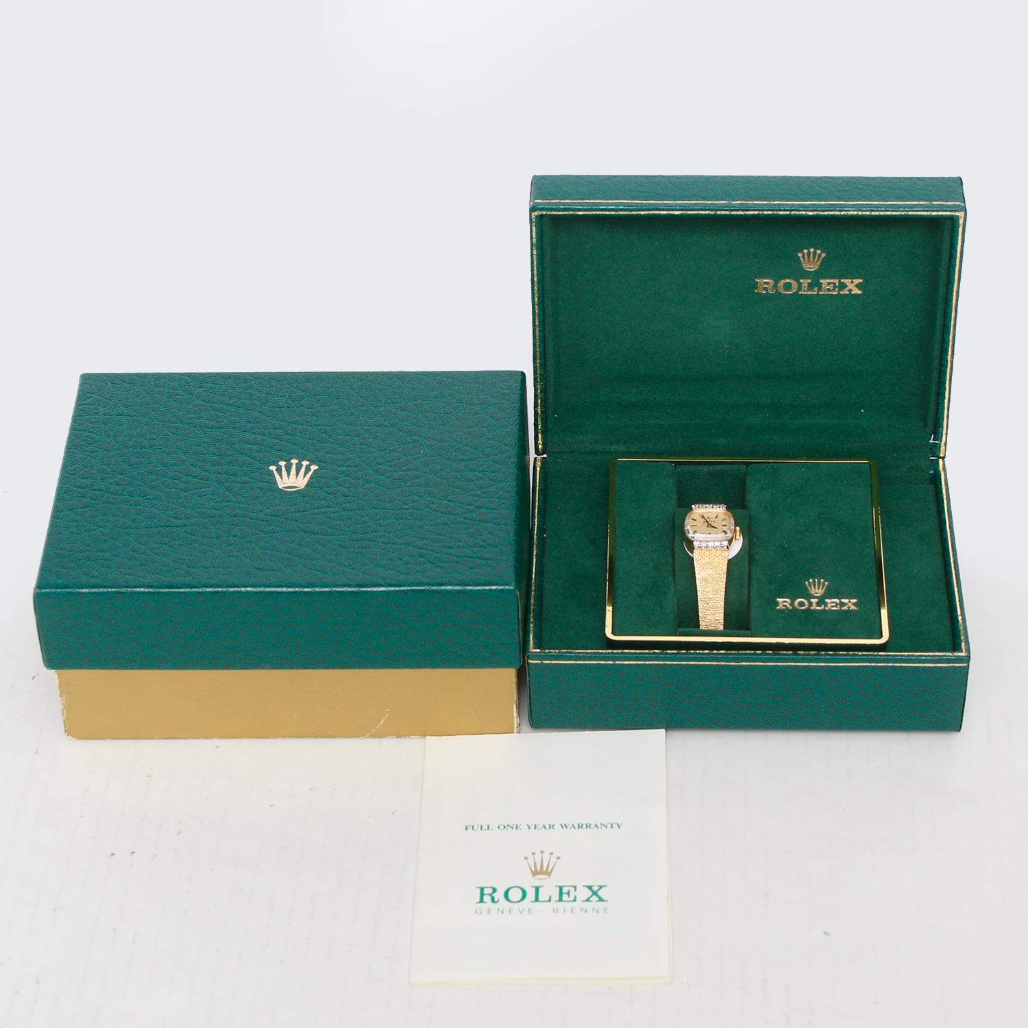 Women's Vintage Rolex Ladies 14K Yellow Gold Watch Ref 8374