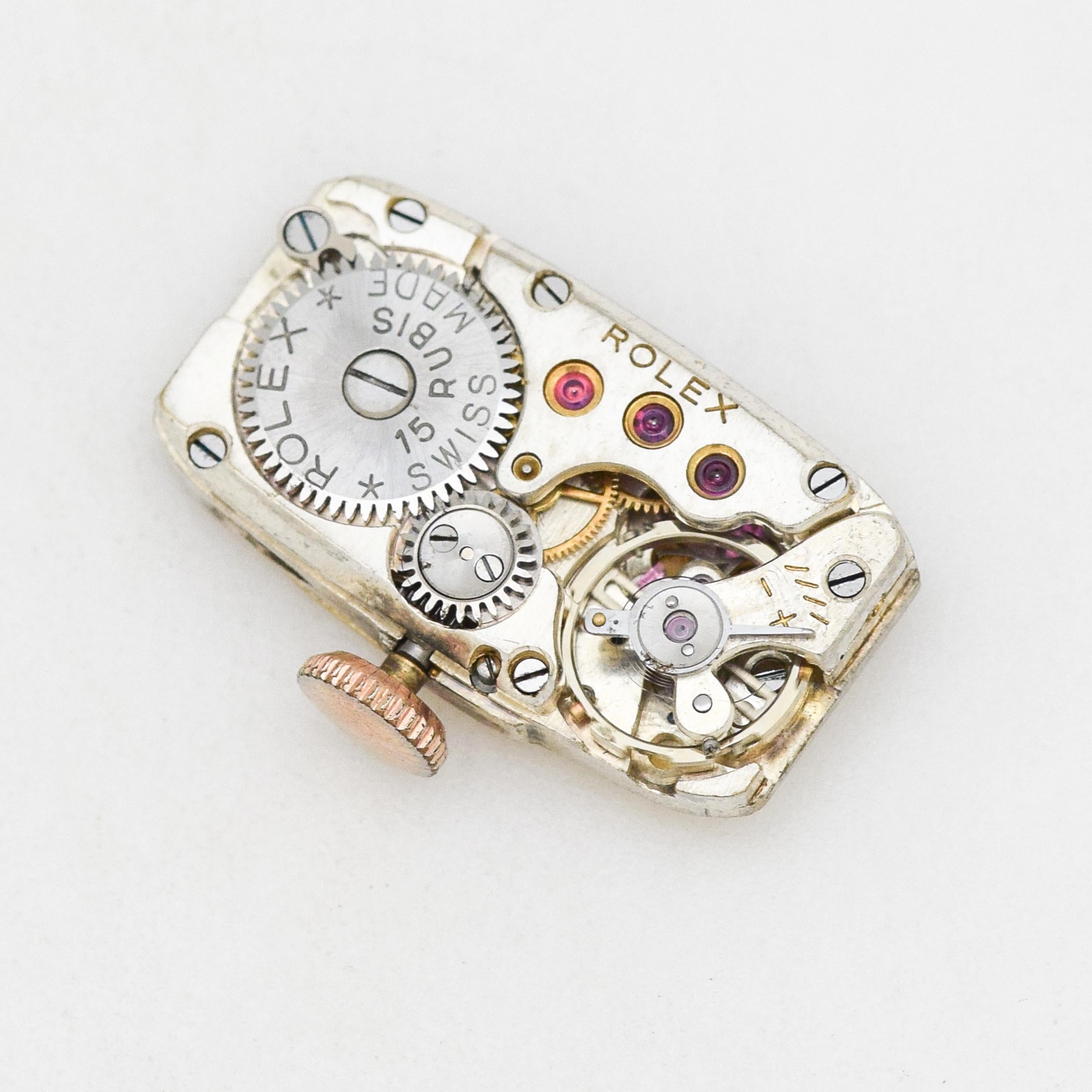 Vintage Rolex Ladies 9 Karat Rose Gold Watch, 1930s For Sale 3