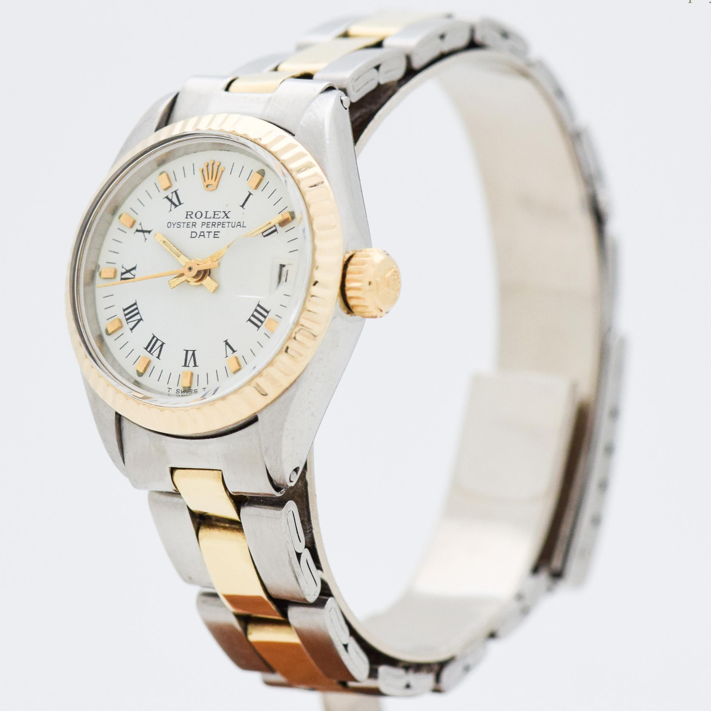 Vintage Rolex Ladies Date Automatic Reference 6917 Stainless Steel Watch, 1971 In Excellent Condition In Beverly Hills, CA