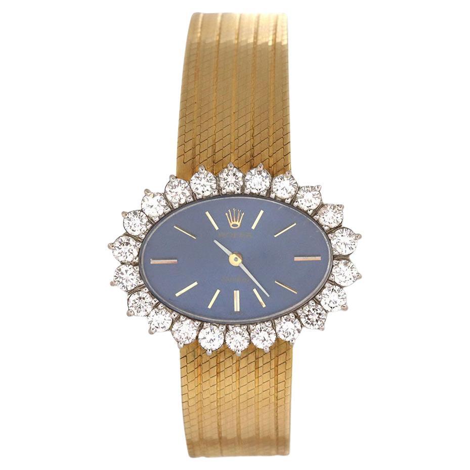 Vintage Rolex Orchid Yellow Gold Diamond Watch For Sale at 1stDibs