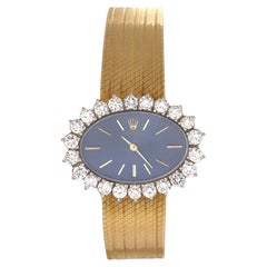 Vintage Rolex Orchid Yellow Gold Diamond Watch