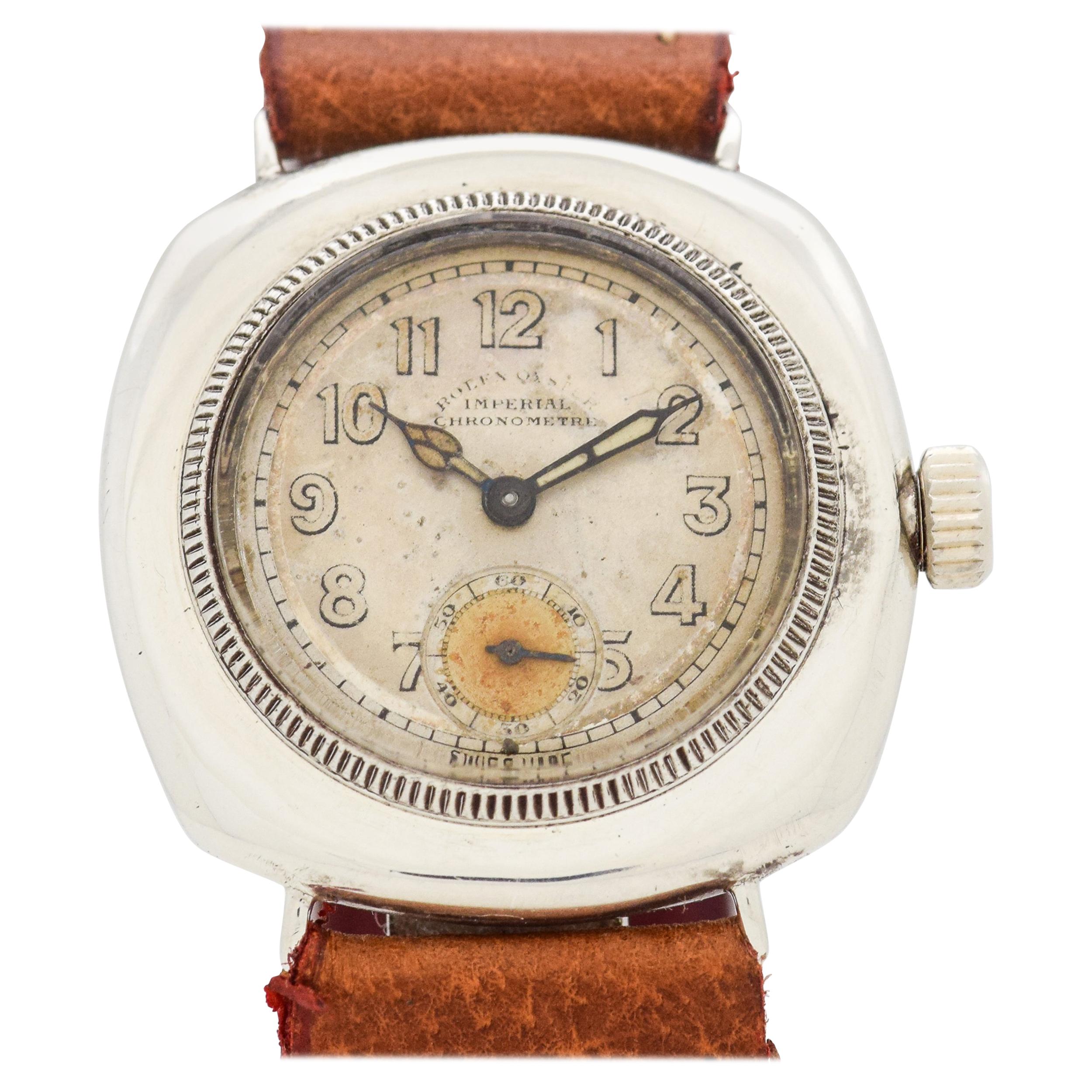 Vintage Rolex Oyster Cushion-Shaped Watch, 1925