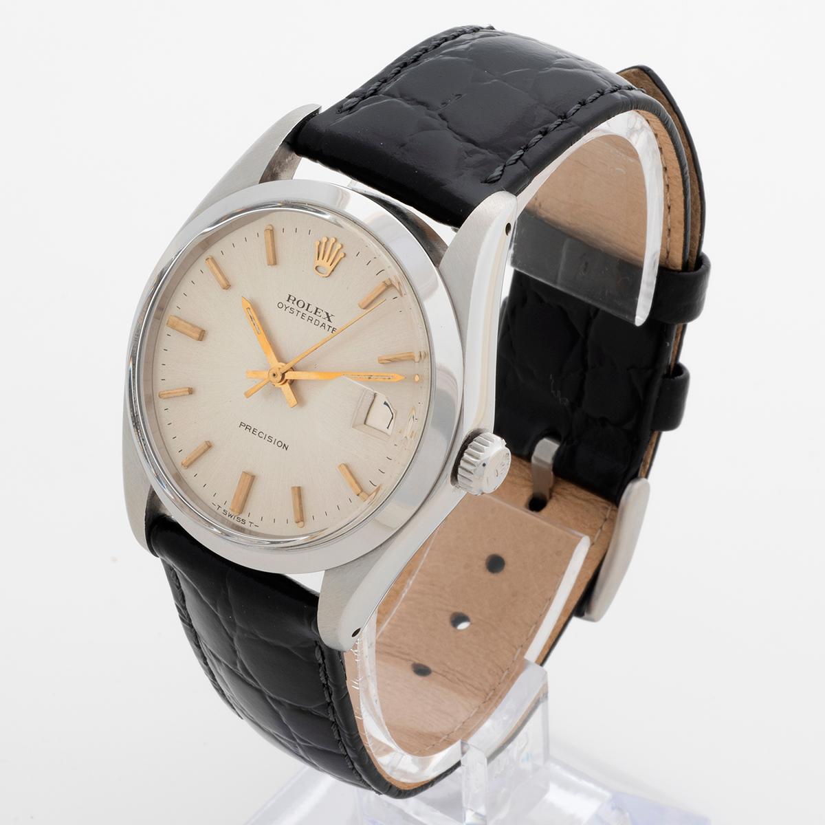 Vintage Rolex Oyster Date Precision Ref 6694, Excellent Condition In Good Condition In Canterbury, England