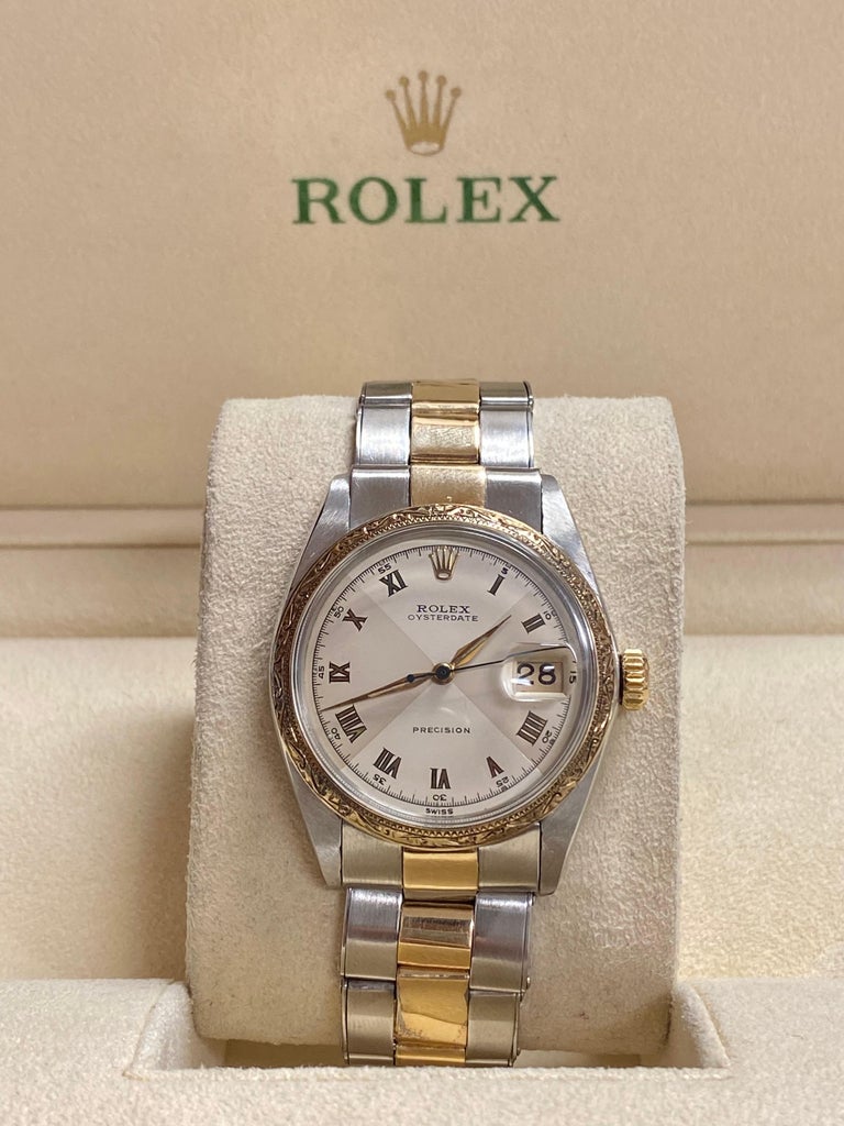 Vintage Rolex Oyster-Date Precision Two Tone Dial