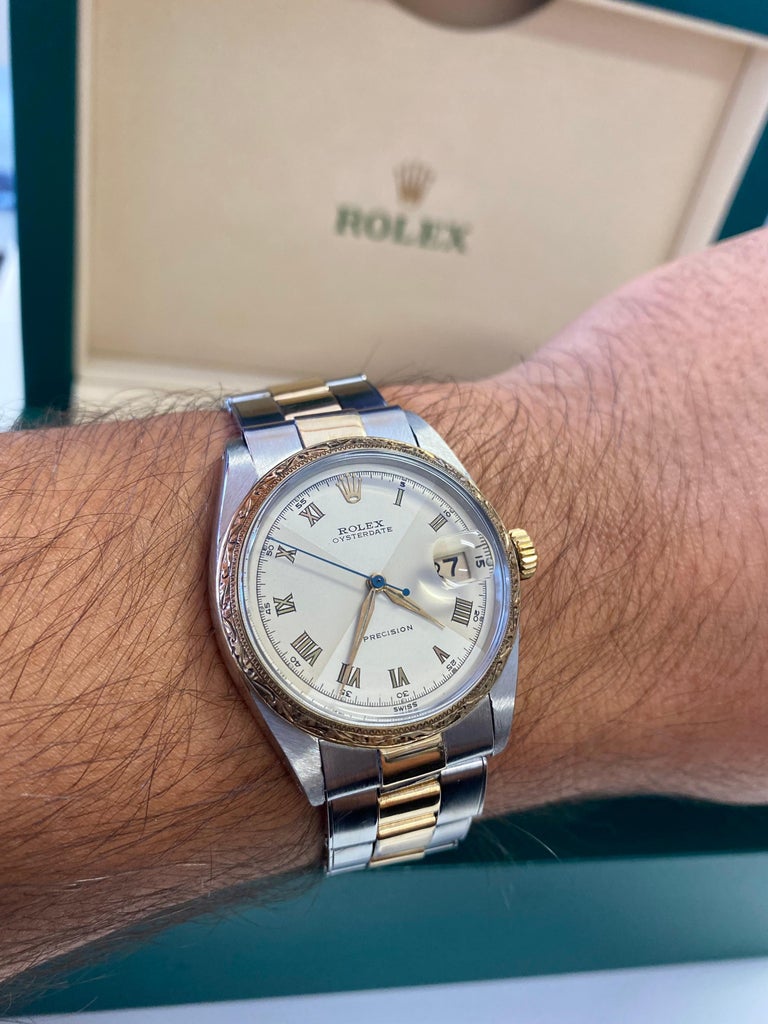 Vintage Rolex Oyster-Date Precision Two Tone Dial at 1stDibs | rolex d12  steelinox 62523h18 price, rolex d12 steelinox 62523h18 prezzo, rolex  datejust 62523h18