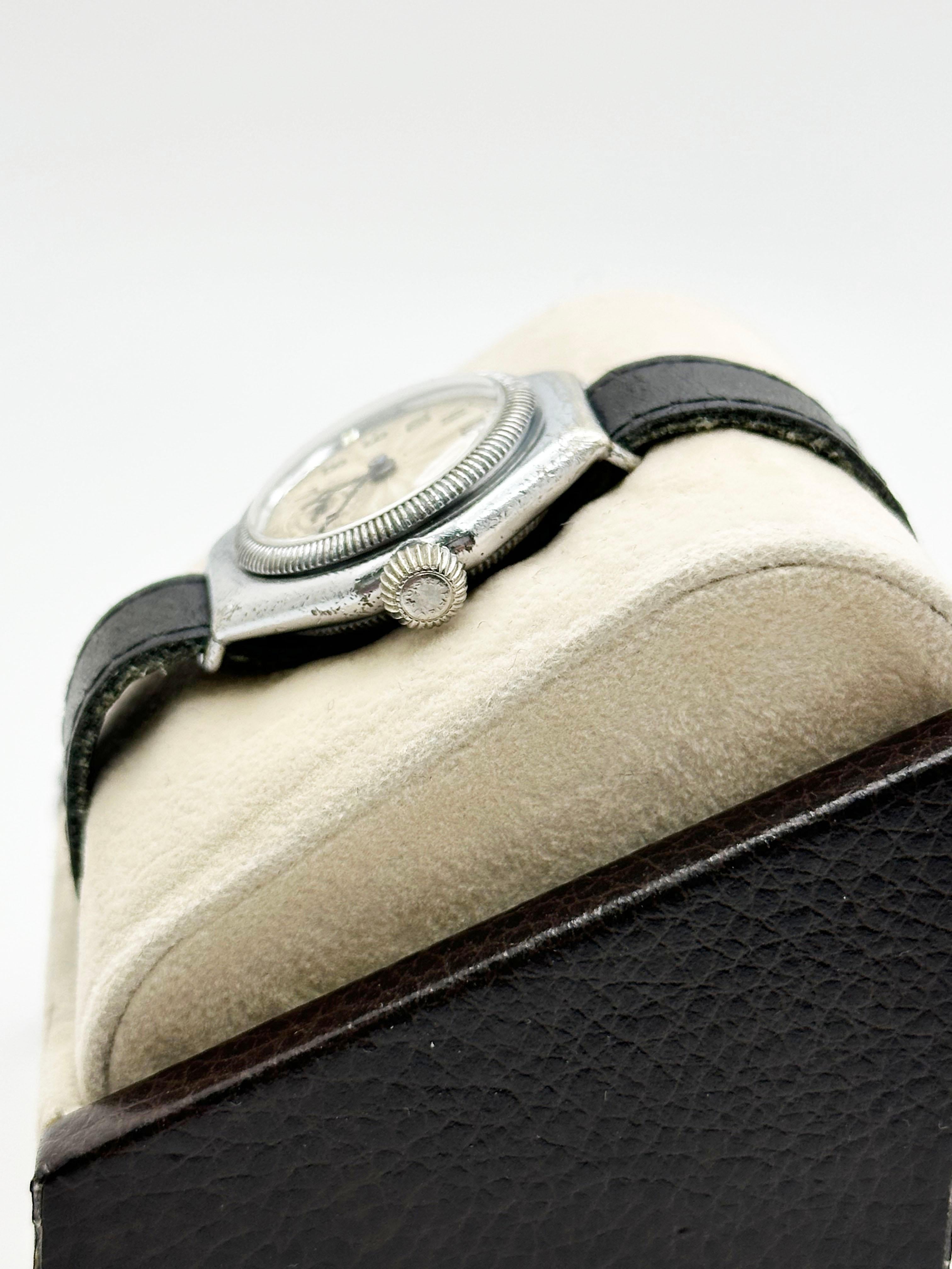 Vintage Rolex Oyster Octagonal 1920's Extra Prima 1096 Case RARE For Sale 1
