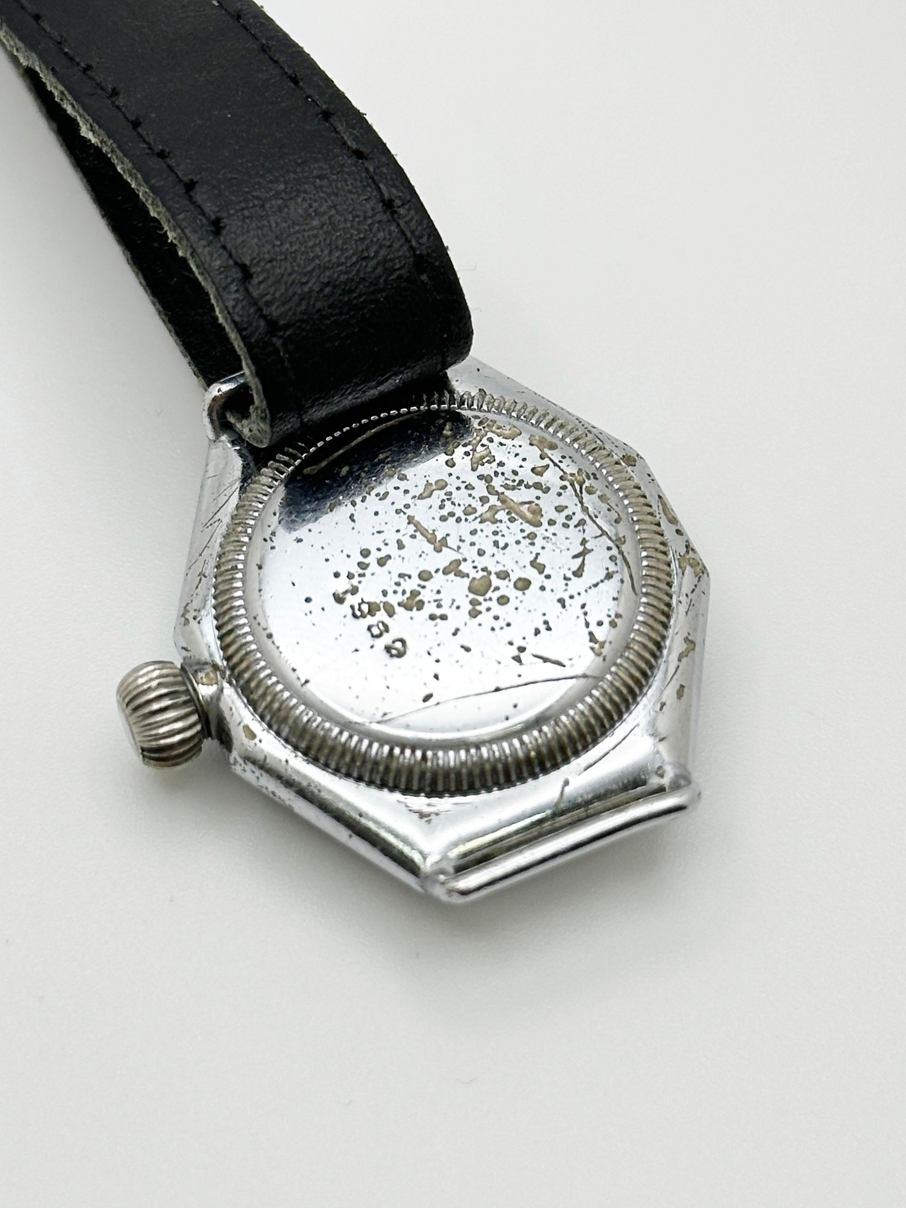 Vintage Rolex Oyster Octagonal 1920's Extra Prima 1096 Case RARE For Sale 3