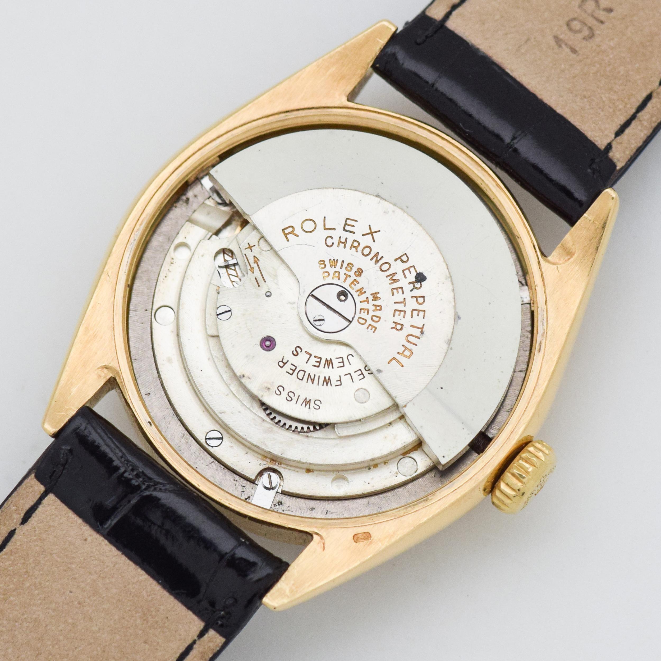Vintage Rolex Oyster Perpetual 18 Karat Yellow Gold Watch, 1951 5