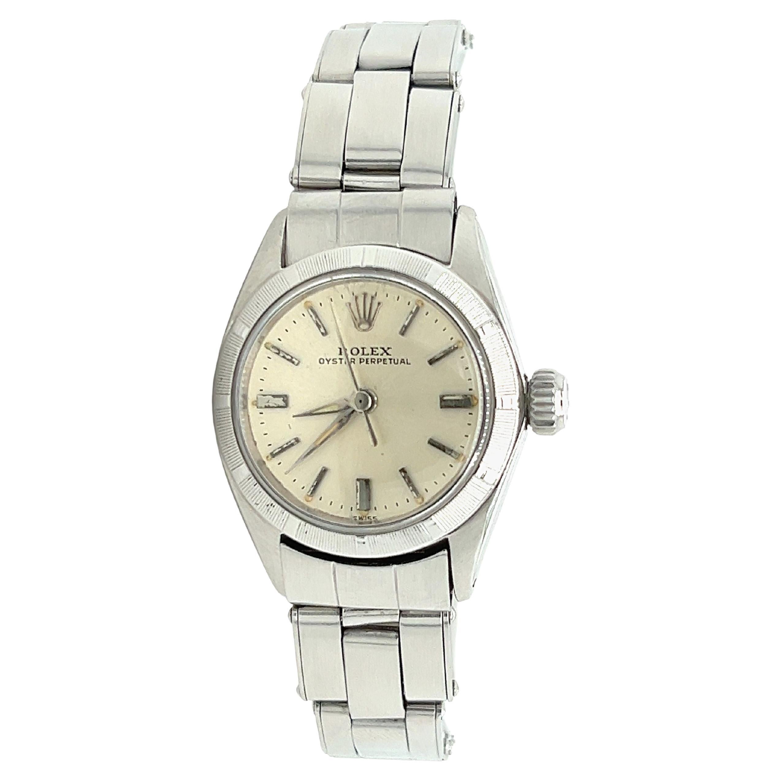 Vintage Rolex Oyster Perpetual Dial Ladies Watch Ref. 6623 For Sale