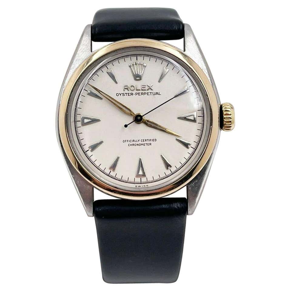 Rolex Steel Bubble Back with Original Dial and Ladder Bracelet, circa ...