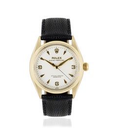 Vintage Rolex Oyster Perpetual 9k Yellow Gold 6564 Watch