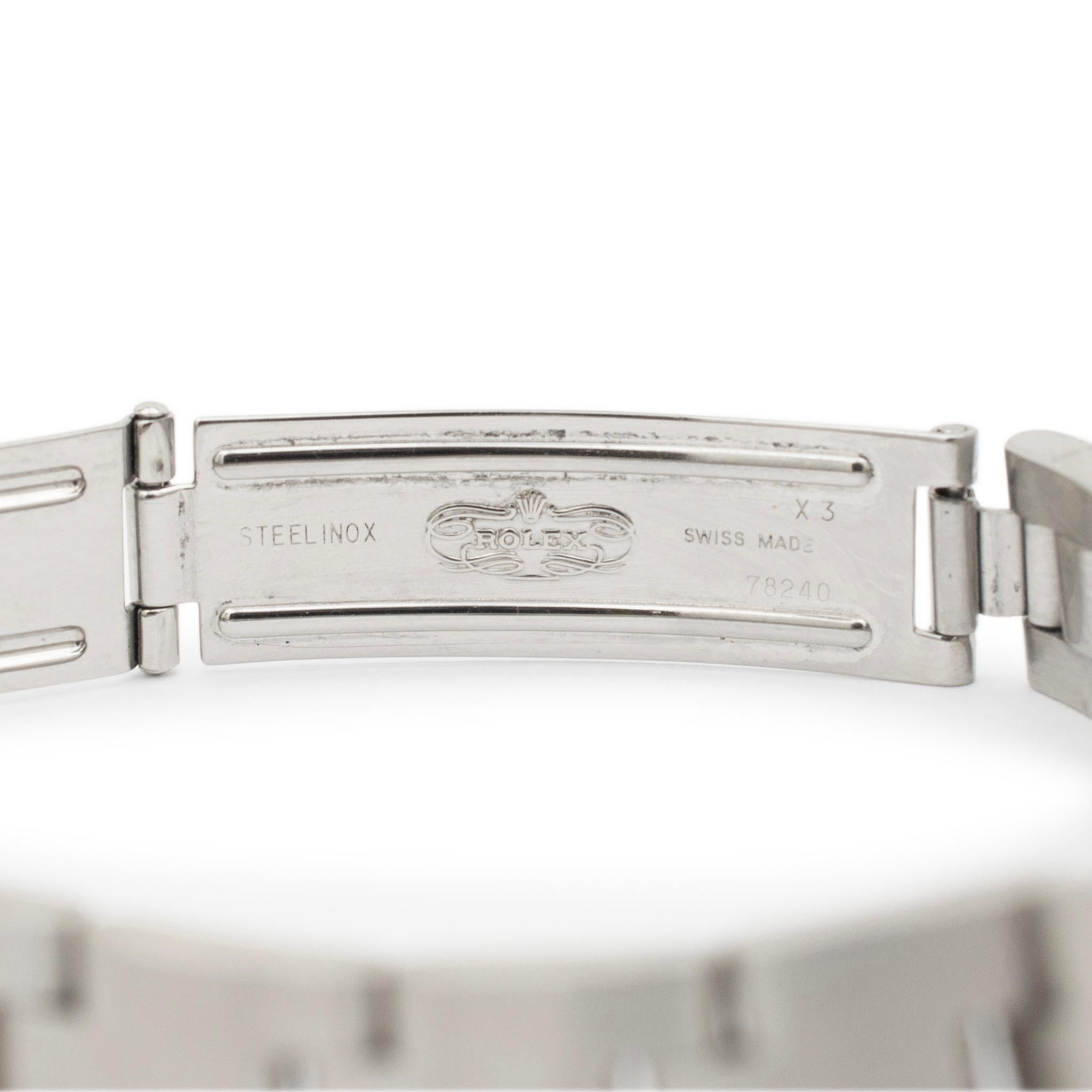  Rolex Montre Oyster Perpetual vintage en acier inoxydable pour femmes, date 69160 26MM Pour femmes 