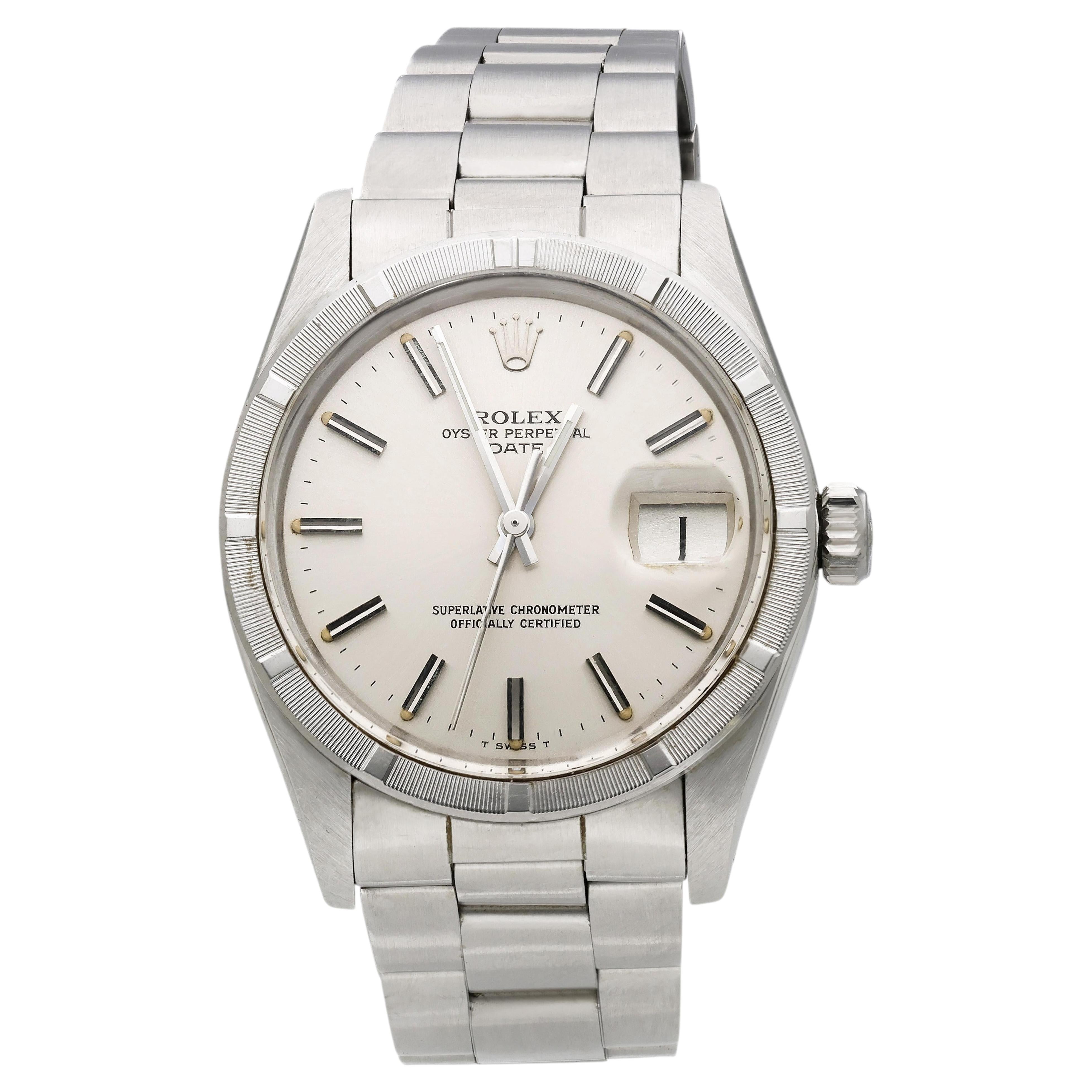 Vintage Rolex Oyster Perpetual Date Ref 1501 34mm Watch